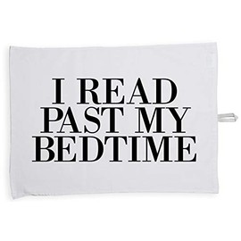 Hippowarehouse I Read Past My Bedtime Tea Towel Eco Printed Dish Cloth Kitchen accessory 50cmx70cm 100% Cotton