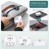 2 Pack Outlet Extender with Foldable Plug - 20W USB