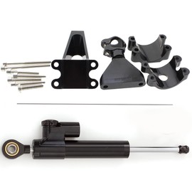 Fit For CBR600F F4 F4i(41mm) 1999 2000 2001 2002 2003 Motorcycle Steering Damper Stabilizer Buffer Control Bar with Mounting Bracket Support Kit Full Set black