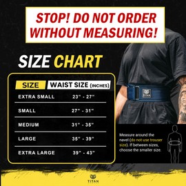 Titan Armour® Premium Self-Locking Weight Lifting Belt | Gym belt: Crossfit, Powerlifting, Deadlift, Olympic Lifts, Squats | Functional Weightlifting Belt | Men & Women | UK Brand (Military Green, S)