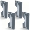 4 PCS Door Latch Guard Plate, 3 X 7'' Door