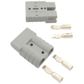 Allstar ALL76320 Gray 50 Amp Rating Battery Cable Quick Disconnect for 6 Gauge Size Wire - Pair