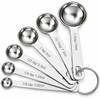 6-Piece Stainless Steel Measuring Spoons Set, Heavy Duty Tablespoon &