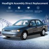 LEDKINGDOMUS For 1998-2000 Toyota Corolla Combo Set Headlights & Corner