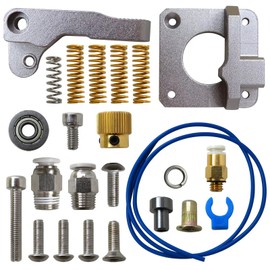 GRABOTE Upgraded Ender 3 v2 Ender 3 CR-10 All Metal Extruder Aluminum MK8 Bowden Extruder 40 Teeth Drive Gear for Creality Ender 3 Pro/Ender 5/ CR-10 Series 3D Printer,Capricorn Bowden Tubing