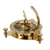 4" Handmade Solid Brass Sundial Compass – Fully Functional Nautical