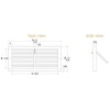 Imperial RG0119 Steel Painted Baseboard Register, 14 x 6-Inch, White,