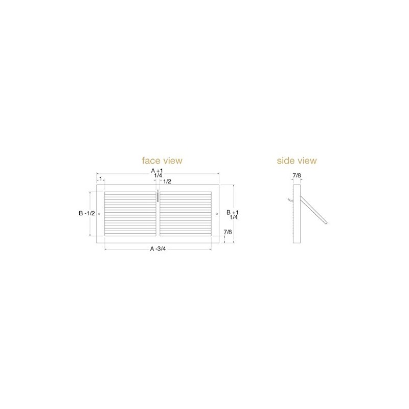 Imperial RG0119 Steel Painted Baseboard Register, 14 x 6-Inch, White,