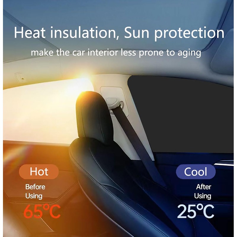 Car Side Window Sun Shades, 4 PCS Window Sunshades Privacy