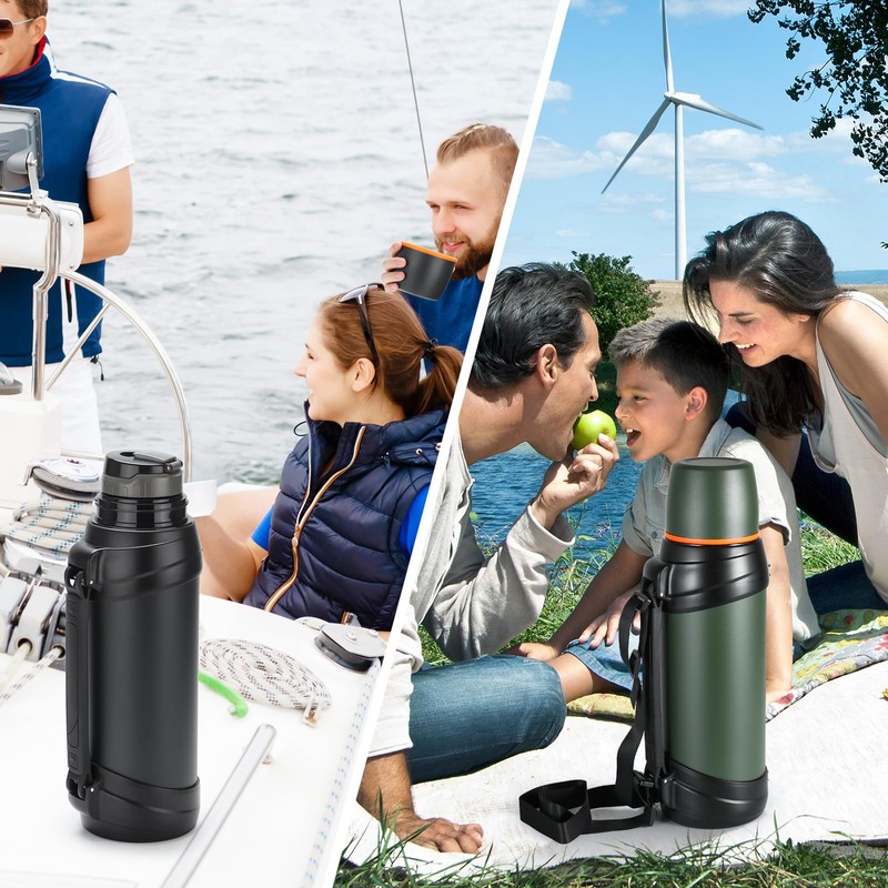 Olerd Large Thermosflask- 85oz Stainless Steel Insulated Bottle for Travel
