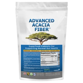 Advanced Acacia Fiber Powder 2.5 Ibs (40oz) Organic Soluble Fiber Leaky Gut Repair Powder. Natural Supplement Prebiotic for Gut Repair