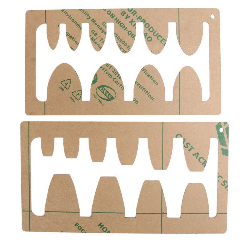 2Pcs Leather Acrylic Template DIY HandMade Craft Belt Sword Tail