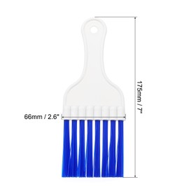 PATIKIL Air Conditioner Fin Comb, 8Pcs Plastic Whisk Brush Condenser Cleaning Brush Refrigerator Coil Fin Cleaner Radiator Repair Tool for AC Unit, White Blue