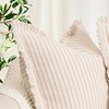 ZWJD Throw Pillow Covers 20x20 Set of 2 Striped Pillow
