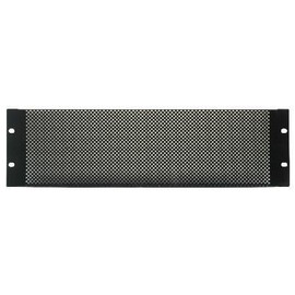 Vented Rack Panel, Black (3U)