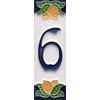 House Numbers, Italian Ceramic Numbers & Letters Tiles, Lemon Design,