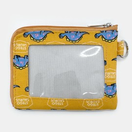 CITYPASSPORT Wallet Small Pass Case Coin Case Dinosaur Pattern, orange