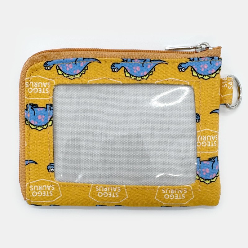 CITYPASSPORT Wallet Small Pass Case Coin Case Dinosaur Pattern, orange