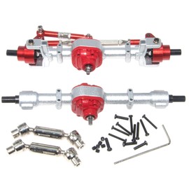 Axle & Drive Shaft Compatible with 1/12 MN D90 D91 Parts D96 99S FJ45 MN99S Front Rear Portal Housing Case Driveshaft RC Car Metal Upgrade Replace(Mixed Color)