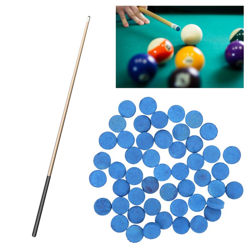 50Pcs Pool Cue Tips, 9-13mm Pool Billiard Replacement Tips for