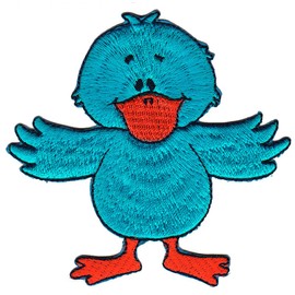 Duck Bird Sew-On Iron-On Patch Iron-On Patch Size 8.1 x 7.9 cm