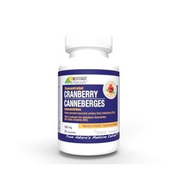 Westcoast Naturals Nature Cranberry Concentrate Capsule, 300 mg