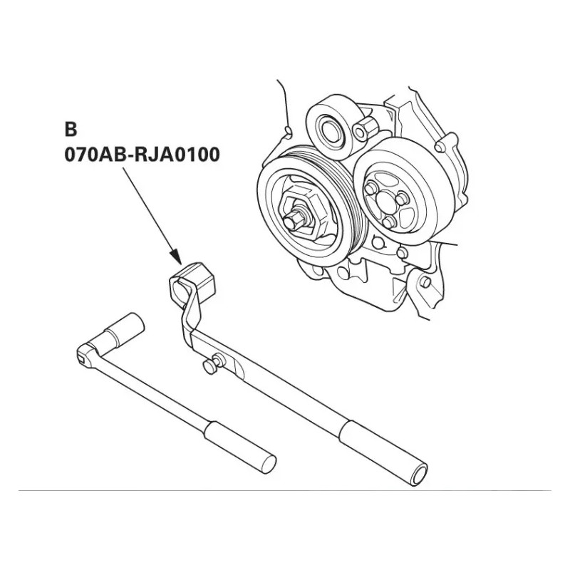 Llave Para Polea Cigueñal Damper De Honda Acura