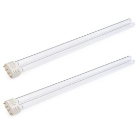 OXYFUL 55W UV Ultraviolet 4 Pin Base Replacement Light Clarifier Lamp Filter for Aquarium Koi Pond Fish Tank Compatible to CUV-655-2 Pack