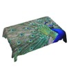 Walmsco Tablecloth Blue Green Peacock Feathers Decor For Dining Room