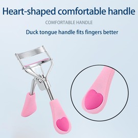 Eye Lash Curler - Stainless Steel Eye Lash Curler,Long-Lasting Makeup Tools Non-slip Handle Beauty Supplies for Travel Commuting Home Salon Party Dating