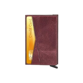 Ani Yuzuk Men's Crosswise Travel Accessory-Envelope Card Holder, burgundy
