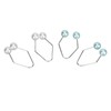 2 Pairs Dimple Trainer Stainless Steel Easy to Wear Develop
