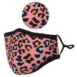 Washable Reusable 3 Layer Cotton Face mask Face Covering Bandana Face Mask Breathable Fashion Face Mask for Protection Against Pollution, Light Pink, 3pcs