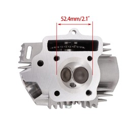 WOOSTAR WOOSTAR 52.4mm Complete Cylinder Head 66mm Valves Replacement for 4 Stroke Chinese TaoTao Coolster 110cc Engine ATV Go Kart Dirt Bike