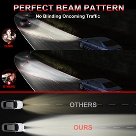 QUAYUB Fit For Ford F-150 F150 2004-2014 Halogen Headlight Bulbs,9008/H13 High Beam + 9008/H13 Low Beam Halogen Headlight Bulbs Headlamp Replcement Bulb Kit,Plug and Play,Bright White,Pack of 4