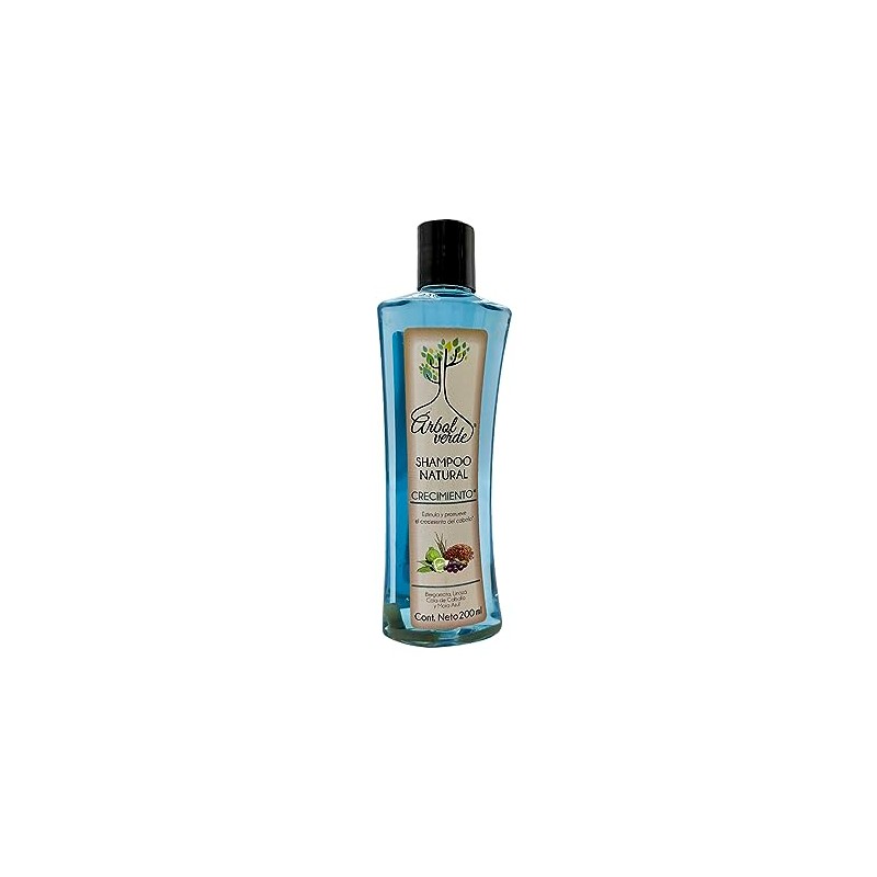 Shampoo Natural Crecimiento con Bergamota, Linaza y Cola de Caballo