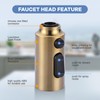 iVIGA Pull Down Faucet Sprayer Head Replacement, Gold 3 Function