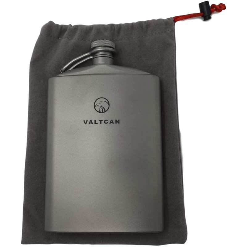 Valtcan Titanium Hip Flask Canteen Military Design 260ml 8.8 oz