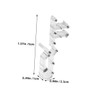 WHAMVOX 12pcs Transparent Curtain Tiebacks Clips for Window Blinds Angle