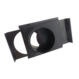 4" ABS Plastic Self Cleaning Anti Clog Blast Gate 4" OD Openings on Both Sides for Dust Collection Systems 73462