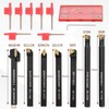Indexable Lathe Turning Tool 21Pcs Kit 3/8'' 10mm Shank 7Pcs