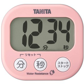 Tanita Dekamie Timer TD426PK Kitchen Timer, Washable, Pink, 3.3 x 3.1 x 0.9 inches (8.4 x 7.8 x 2.2 cm)