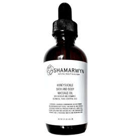 Shamarwyn Honeysuckle Bath Body & Massage Oil Moisturizer Natural Organic Rose Hip & Vitamin E for Silky Skin 4oz