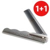 Chilsung 1+1 Foldable Gentleman's Comb (007-3 Silver) Portable Hair Brush