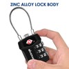 2 Pack TSA Approved Travel Luggage Locks, Cable Combination Lock