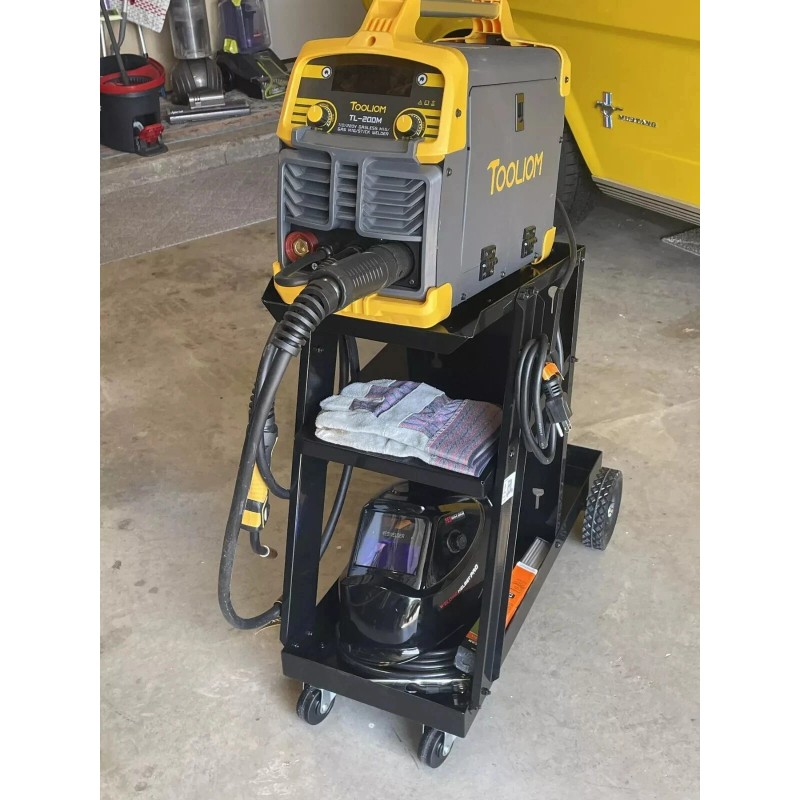 Chicago Electric 100 lb Rolling Steel Welding Cart Heavy Duty