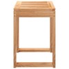 CHARMMA Bathroom Stool 15.7"x11.8"x18.1" Solid Wood Walnut,Shower Benches & Seats-350344