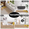 Anti-Fatigue Sunflower Kitchen Rug Set of 2 Cushioned Wooden Background
