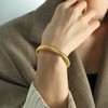 Chunky Gold Bracelets for Women 18K Gold Plated Stainless Steel