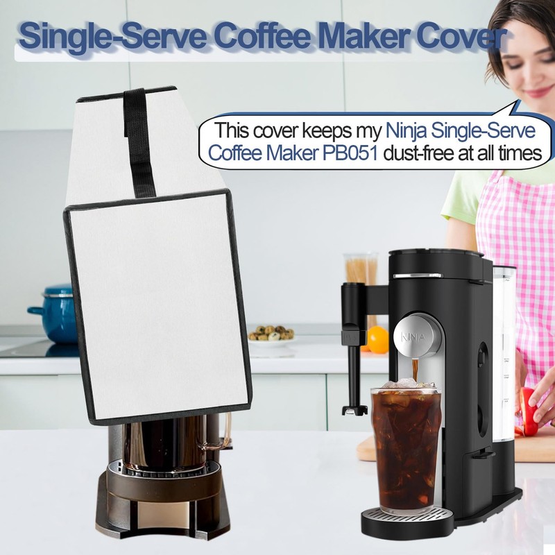 NUENSS-ROR Coffee Maker Dust Cover for Ninja Pod & Grounds